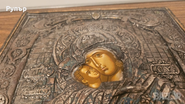 Голяма сребърна икона, снимка 7 - Икони - 52958092