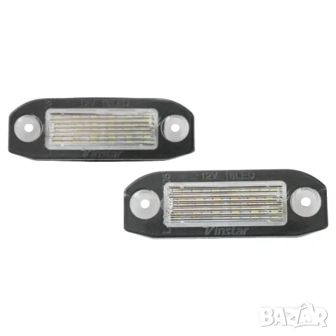 LED плафони за регистрационен номер Volvo V50 XC70 S40 V60 XC60 XC90 C70 S60 S80 и V70, снимка 2 - Аксесоари и консумативи - 55864654