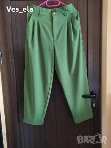 зелен панталон Stradivarius, снимка 2 - Панталони - 53569737