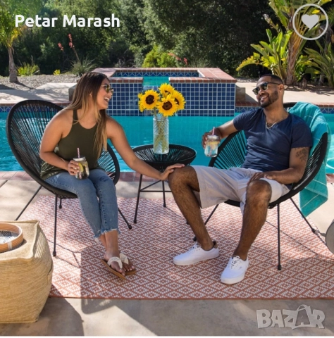 Луксозен Комплект Acapulco от Кафяв Ратан – За Балкон, Веранда и Градина, снимка 3 - Градински мебели, декорация  - 52222910