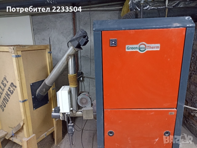 Продавам котел на пелети , снимка 2 - Отоплителни печки - 52177379