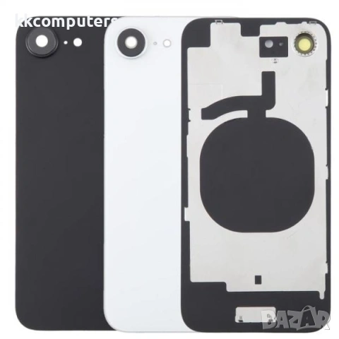 Капак батерия / Задно стъкло Оборудван + Магнит за iPhone 16е 6.1 / Черен / Баркод : 484326