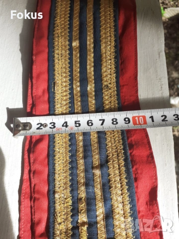 Шарф портупей презрамка сърма, снимка 6 - Антикварни и старинни предмети - 53478459