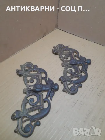 Стари Метални Орнаменти Ангелчета., снимка 2 - Антикварни и старинни предмети - 49029109