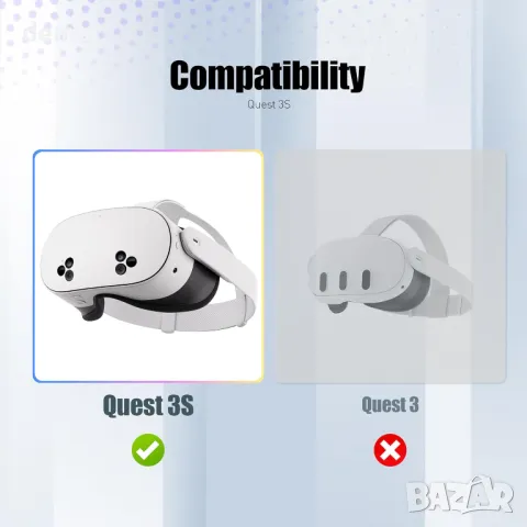 NEWZEROL 12000mah каишка за глава с батерията, съвместима за Quest 3S, 9V 2A PD, бяла, снимка 2 - Аксесоари - 47863006