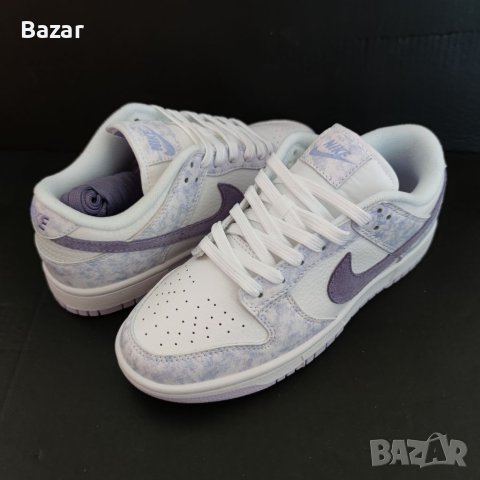 Nike Dunk Purple Aura Lavender White Нови Оригинални Дамски Обувки Маратонки Размер 37 37.5 Номер , снимка 2 - Маратонки - 41087949