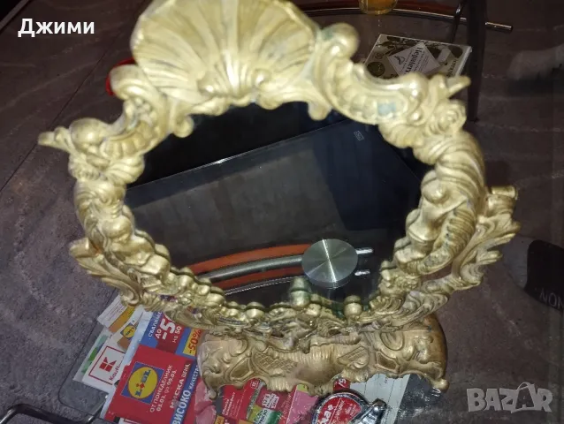 Бараково бронзови огледало, снимка 4 - Антикварни и старинни предмети - 49507359