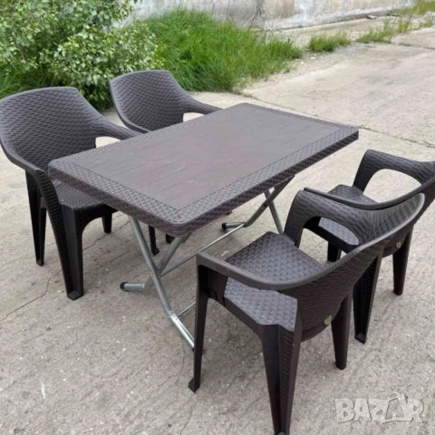 Градински комплект LUX маса с 4 или 6 стола, снимка 1