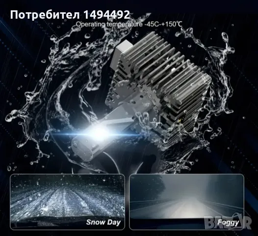 D1S, D3S +300% Led Super Bright автомобилни крушки, снимка 4 - Аксесоари и консумативи - 48924681