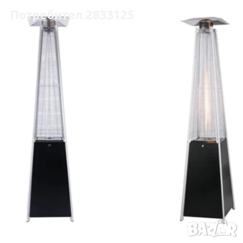 Газов отоплител-чадър 13 kW, 227 см – външен газов отоплител с калъф и защити + маймунка , готов за , снимка 6 - Отоплителни печки - 53650851