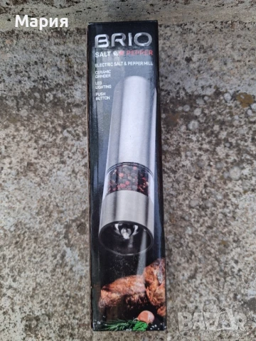 Ново! Електрическа мелничка за сол и пипер 