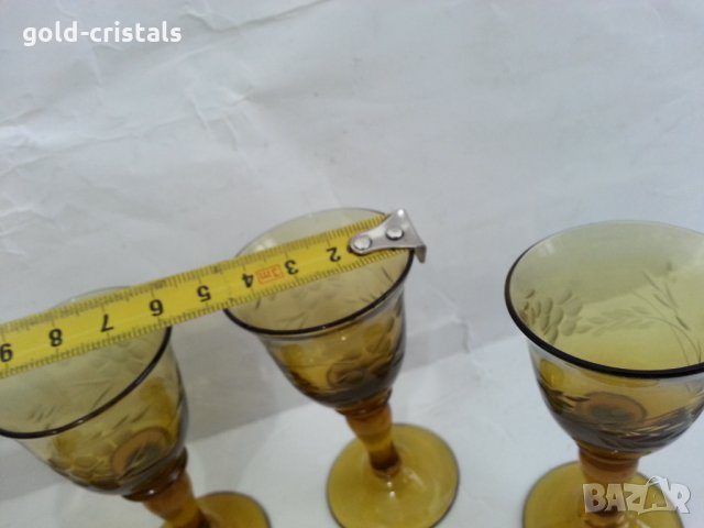 Ретро чашки  чаши цветно стъкло, снимка 2 - Антикварни и старинни предмети - 35985448