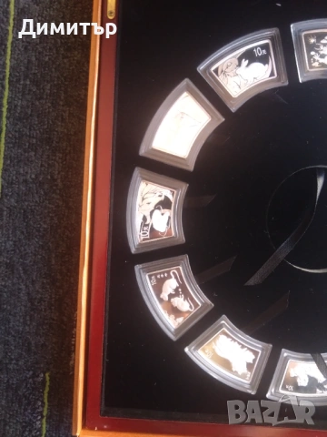 Комплект сребърни лунари 2000-2011 година, Китай, снимка 3 - Нумизматика и бонистика - 53668694