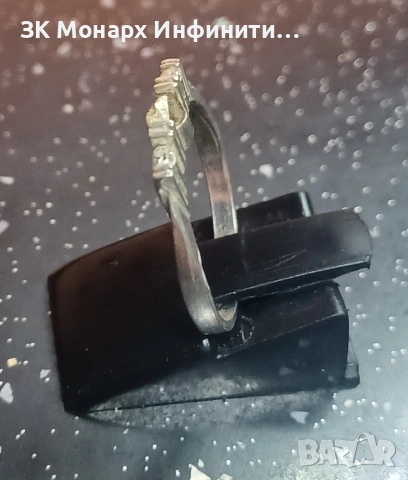 Сребърен пръстен /Липсва камък, снимка 4 - Пръстени - 53566653