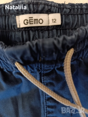 Стилни сини панталони Gemo за момче – 12 г, снимка 3 - Детски панталони и дънки - 52827993