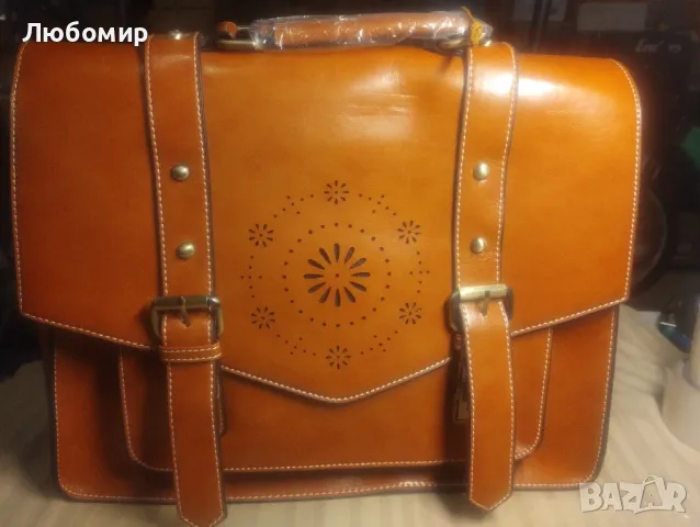 Класическо куфарче и раница за лаптоп 15.6 - Camel, снимка 4 - Чанти - 48066098