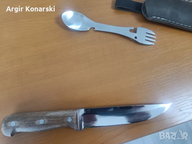 НОЖ КОВАН+подарък намалям, снимка 2 - Ножове - 49820969