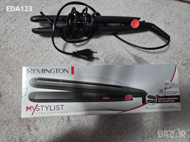 Преса за коса Remington My Stylist S1A100, Керамично покритие, Бързо загряване, Черен, снимка 2 - Преси за коса - 52541816