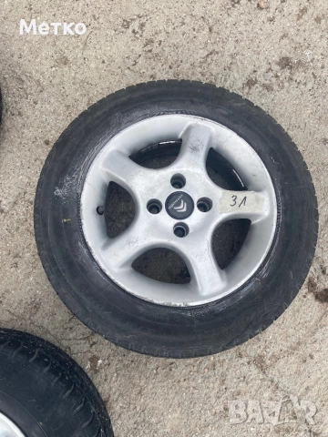 Алуминиеви джанти ALCAR 14, 4х100+ Летни гуми Debica 175/70, снимка 2 - Гуми и джанти - 52319054