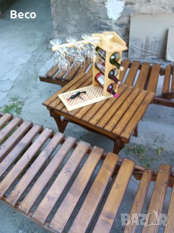 Комплект шезлонги и маса , снимка 8 - Градински мебели, декорация  - 41061466