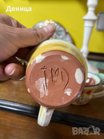 Страхотни🥰 Керамични чаши с макове за кафе Ръчна изработка-100/120 мл на око Цена-30 лв/15.34€, снимка 4 - Чаши - 52580296