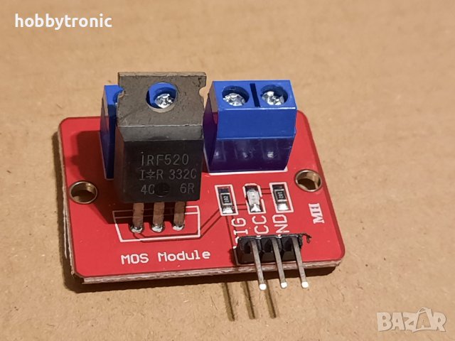 IRF520 MOSFET модул , снимка 1 - Друга електроника - 38857580