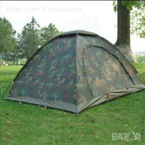 Камуфлажна четириместна палатка, снимка 2 - Палатки - 41861729