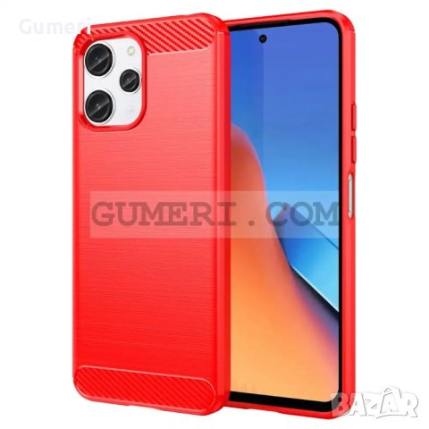Xiaomi Redmi 12 4G Противоударен Силиконов Гръб - Карбон, снимка 3 - Калъфи, кейсове - 42650014