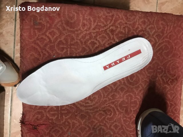 Дамски кожени кецове ,,PRADA” номер 36,5, снимка 6 - Кецове - 41043910