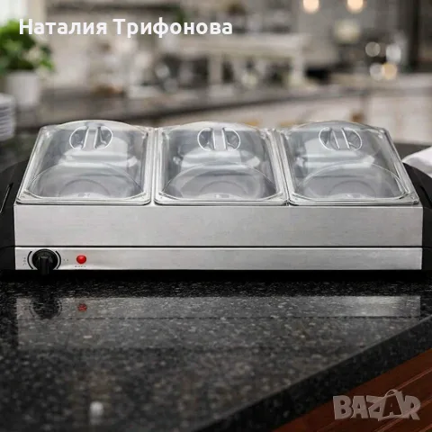 Електрически нагревател за бюфет 2 в 1 - винаги топла храна, снимка 7 - Други стоки за дома - 55971354