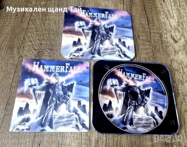 Компакт Дискове - Рок - Метъл: Hammerfall – Chapter V: Unbent, Unbowed, Unbroken - CD Tin Box - Ltd , снимка 3 - CD дискове - 56054187