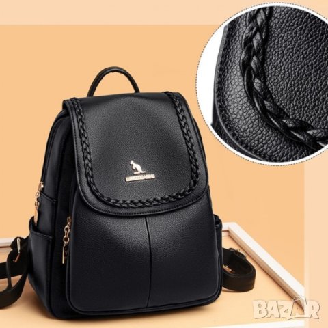 Дамска раница Hera Black, снимка 2 - Раници - 41478973