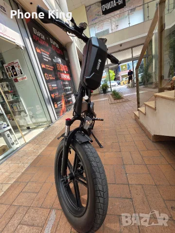 Електрическо колело Jeep E-Bike 20" Fat Folding bicycle като Нов!!!, снимка 7 - Велосипеди - 56151023