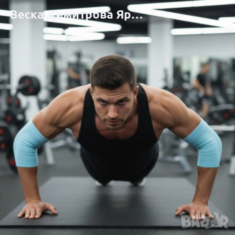 Удобен и дишащ еластичен бинт за облекчаване на болки и натоварвания в лакътя Elbow Support, снимка 3 - Спортна екипировка - 52618869