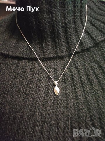 Сребърно колие (96), снимка 4 - Колиета, медальони, синджири - 39131295