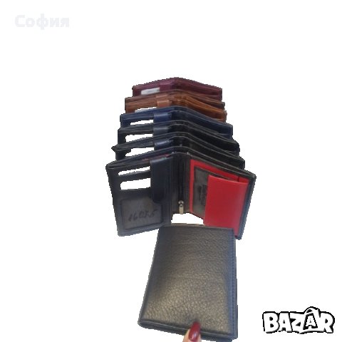 Мъжко портмоне в различни цветове от естествена кожа, снимка 1 - Портфейли, портмонета - 44389915