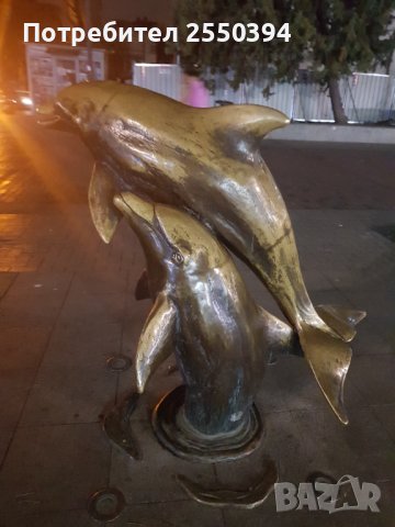 Малка статуя " Влюбените делфини", снимка 2 - Други ценни предмети - 44356331