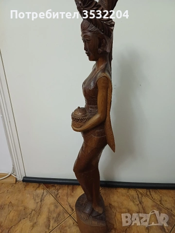 Дървена фигура от Бали, снимка 6 - Антикварни и старинни предмети - 53370741