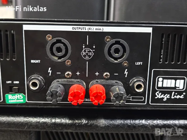 професионално крайно стъпало усилвател iMG Stage Line STA-750, снимка 7 - Ресийвъри, усилватели, смесителни пултове - 56103335