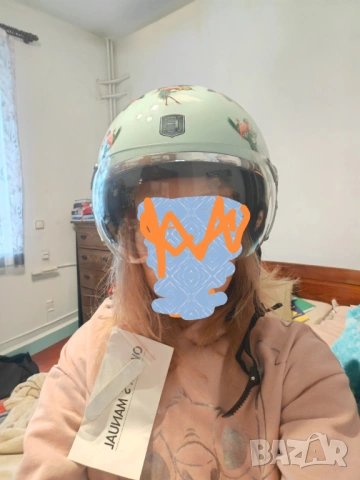 Нова каска за скутер, Exklusiv, M, за жена, момиче, снимка 2 - Аксесоари и консумативи - 52564105