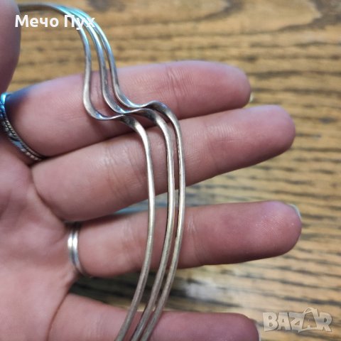 Сребърно колие (169), снимка 2 - Колиета, медальони, синджири - 41888186