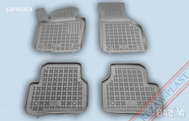 Гумени стелки Rezaw-Plast за Volkswagen Passat B6 , B7 , Tiguan , Jetta (2005+) - тип леген - Сиви