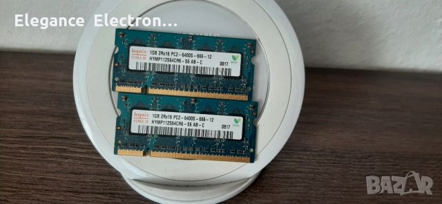 2БР.RAM HYNIX 1GB 2RX16 PC2-6400S-666-12 , снимка 3 - RAM памет - 33832191