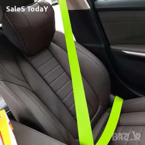 Лента за предпазен колан, зелен