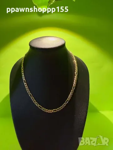 Златен синджир 14K (585) – 8.50 гр. (Фигаро плетка) – Промо цена!, снимка 3 - Колиета, медальони, синджири - 56233500
