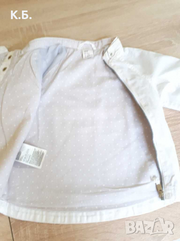 Бебешко яке ,,H&M" пролет/ есен р-р  74/80, снимка 4 - Бебешки якета и елеци - 36466091