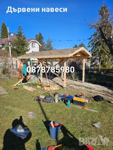 Изграждане на дървени навеси и Тераси, снимка 4 - Ремонти на покриви - 48882600
