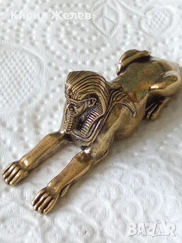 Малка бронзова фигурка на сфинкс 54253, снимка 2 - Колекции - 53752528