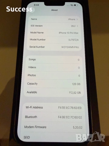 Iphone 13 Pro max 128GB sierra blue, снимка 8 - Apple iPhone - 53724946