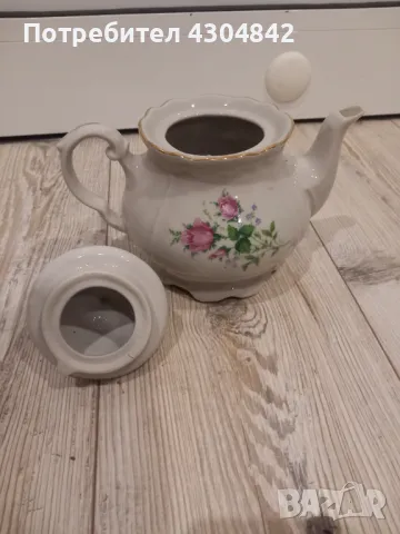 Порцеланов чайник , снимка 3 - Сервизи - 49539252